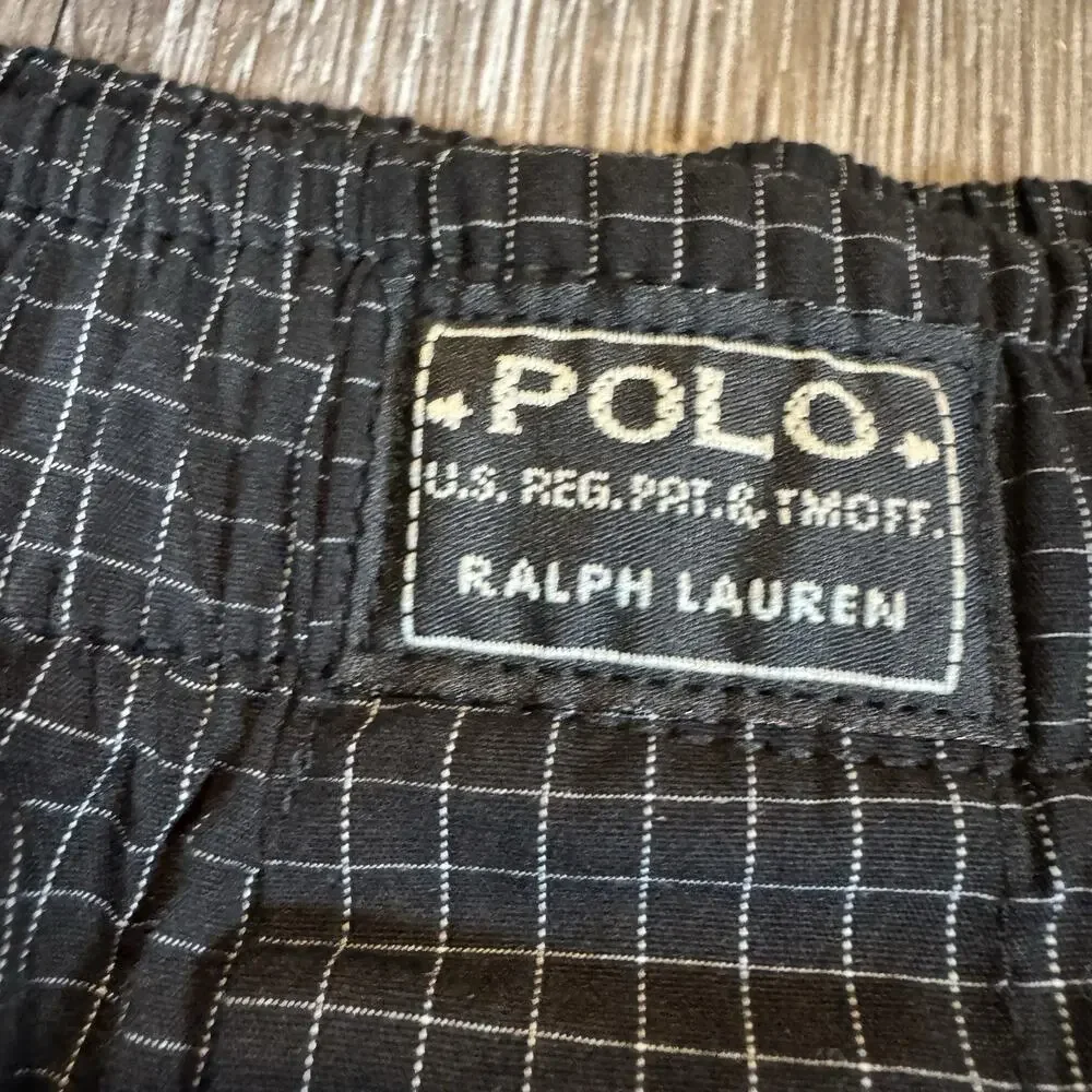 Polo Ralph Lauren Pajama Set Mens XL Black Check Cotton Sleepwear Lounge